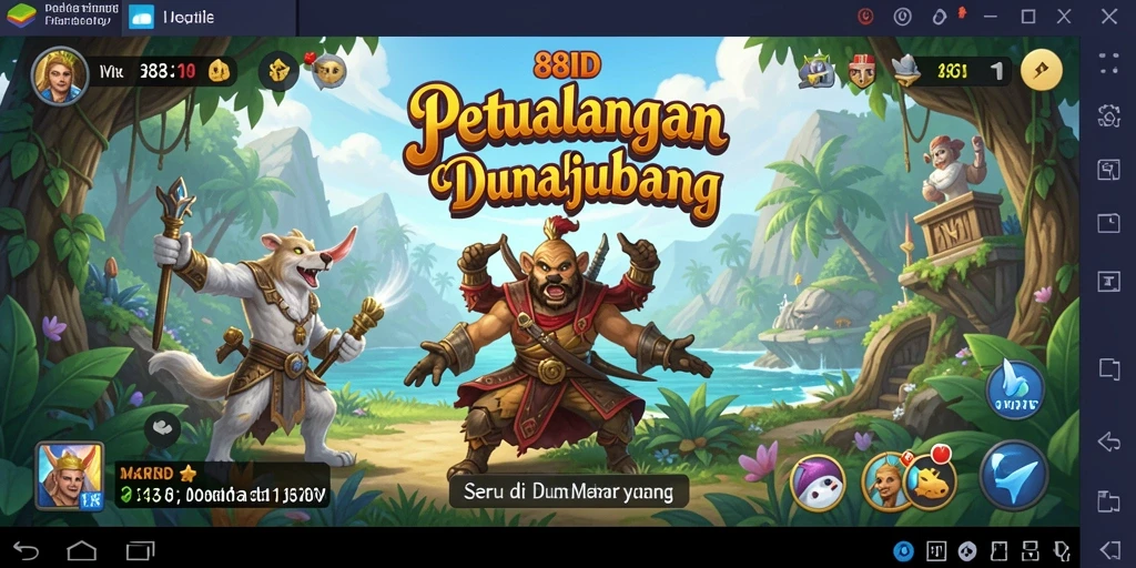 Tampilan gameplay <strong>88ID</strong> yang menampilkan aksi seru di dunia petualangan.