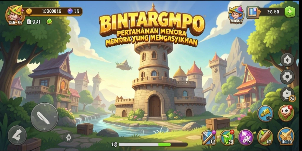Gameplay seru BINTANGMPO dalam Tower Defense.