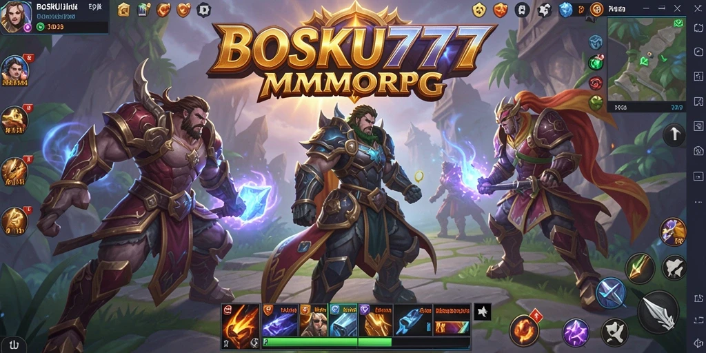 Tangkapan layar gameplay BOSKU777 menampilkan aksi pertempuran seru.