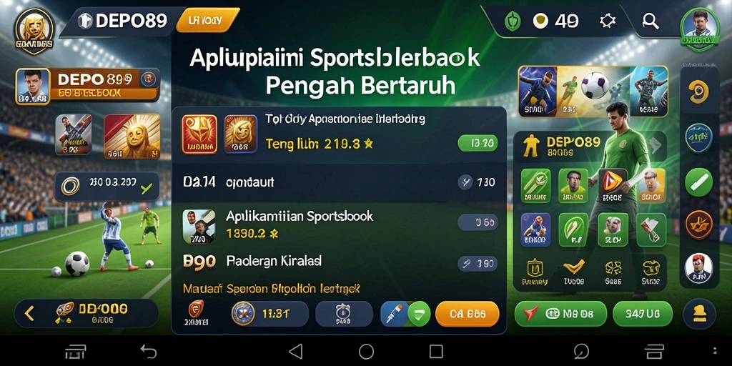Tampilan menarik DEPO89 saat bertaruh di sportsbook.