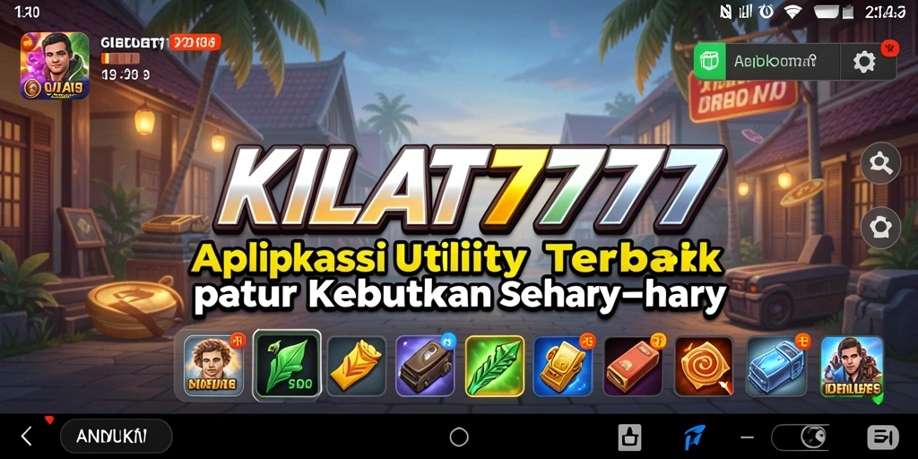 Tampilan antarmuka utama KILAT777 yang sederhana dan fungsional.
