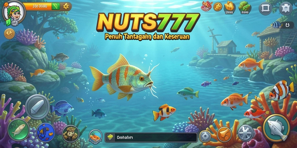 Tangkapan ikan besar di bawah laut yang penuh warna.