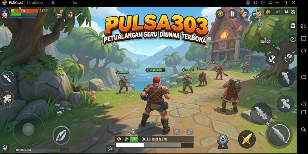 Menampilkan gameplay PULSA303 yang seru dalam dunia terbuka.