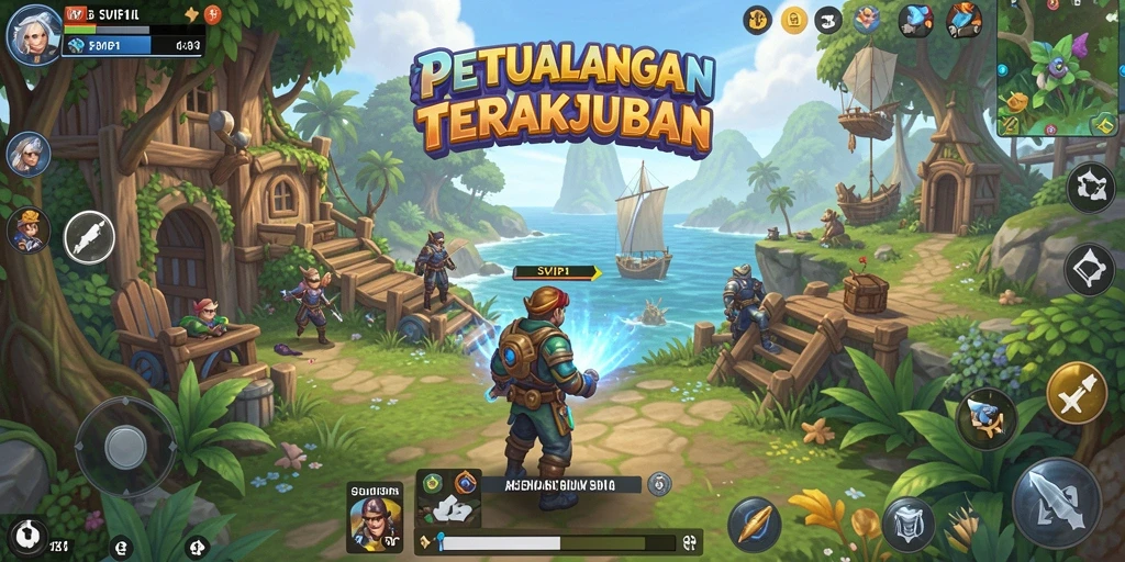 Gameplay SVIP1 menampilkan eksplorasi dunia terbuka yang menakjubkan.