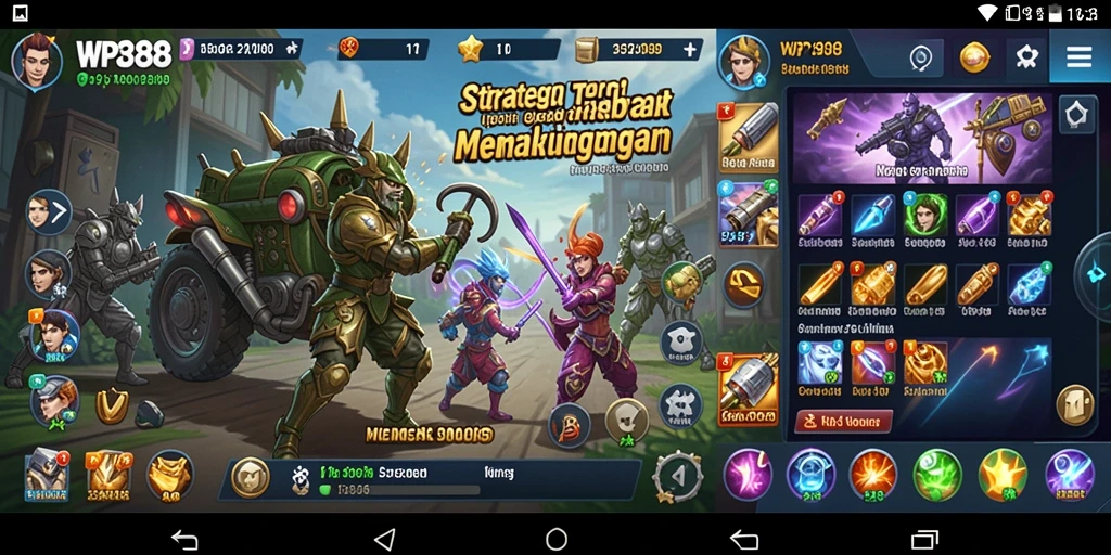 Tampilan gameplay WP888 yang mendebarkan saat strategi diterapkan.